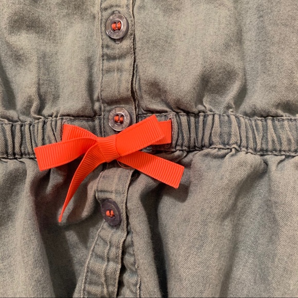 🛍 DKNY Toddler Chambray Peplum Top - Size 4T - Picture 4 of 7